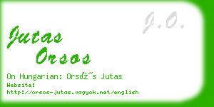jutas orsos business card